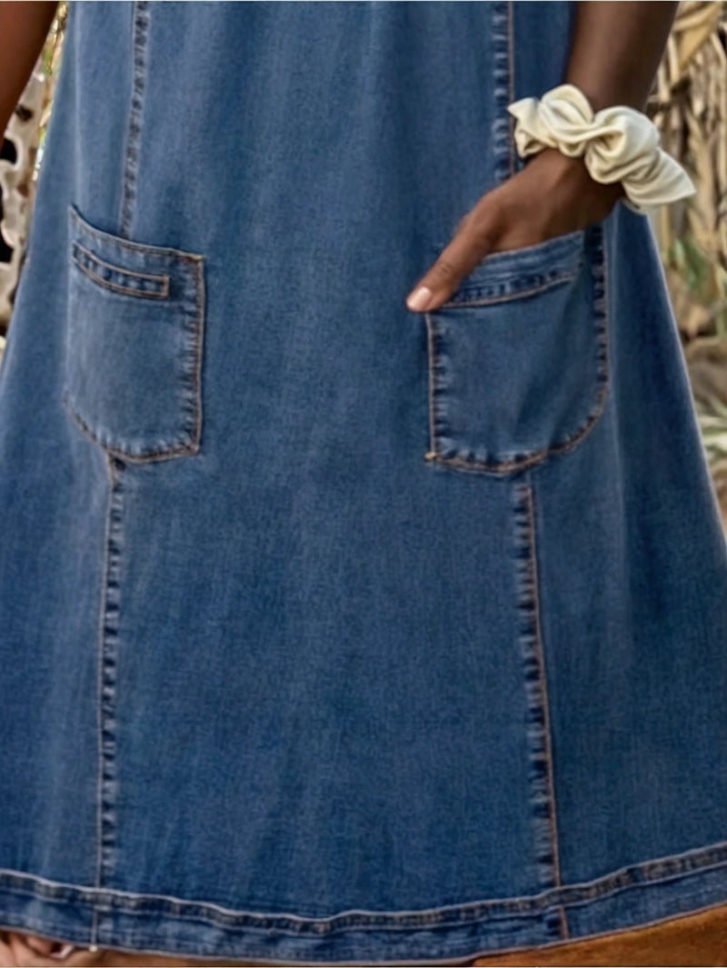 Polixeni - Vestido De Denim Suave