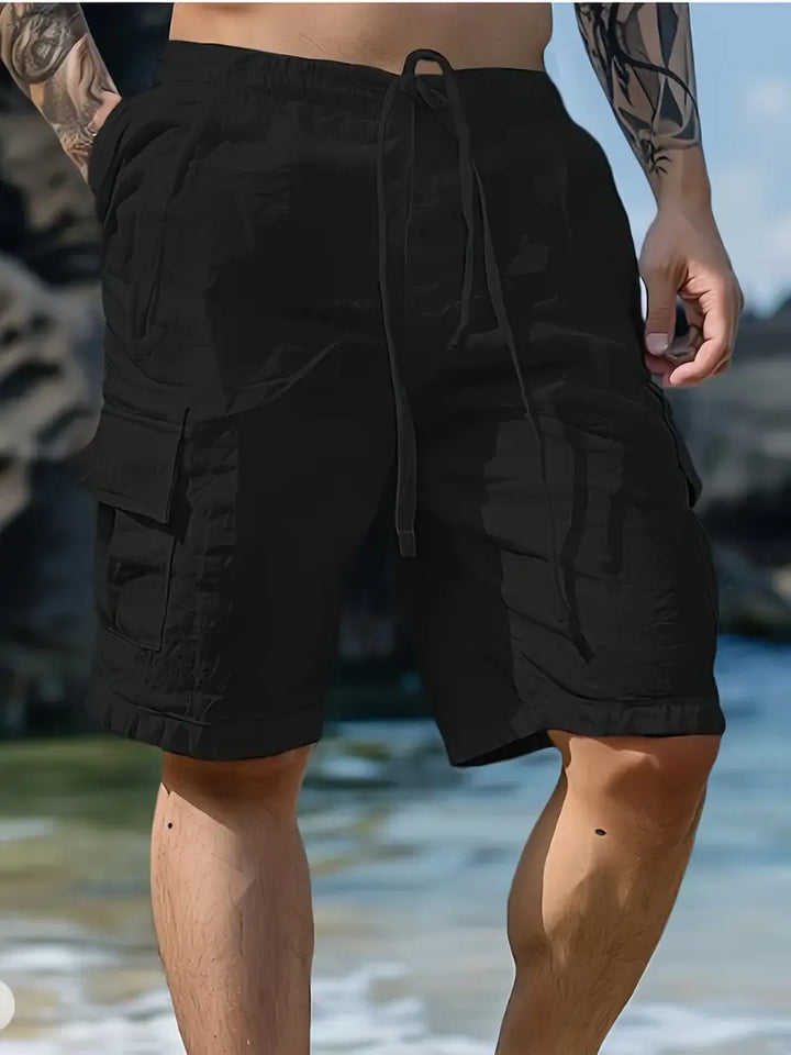 Titov - Pantalones Cortos Elásticos Transpirables