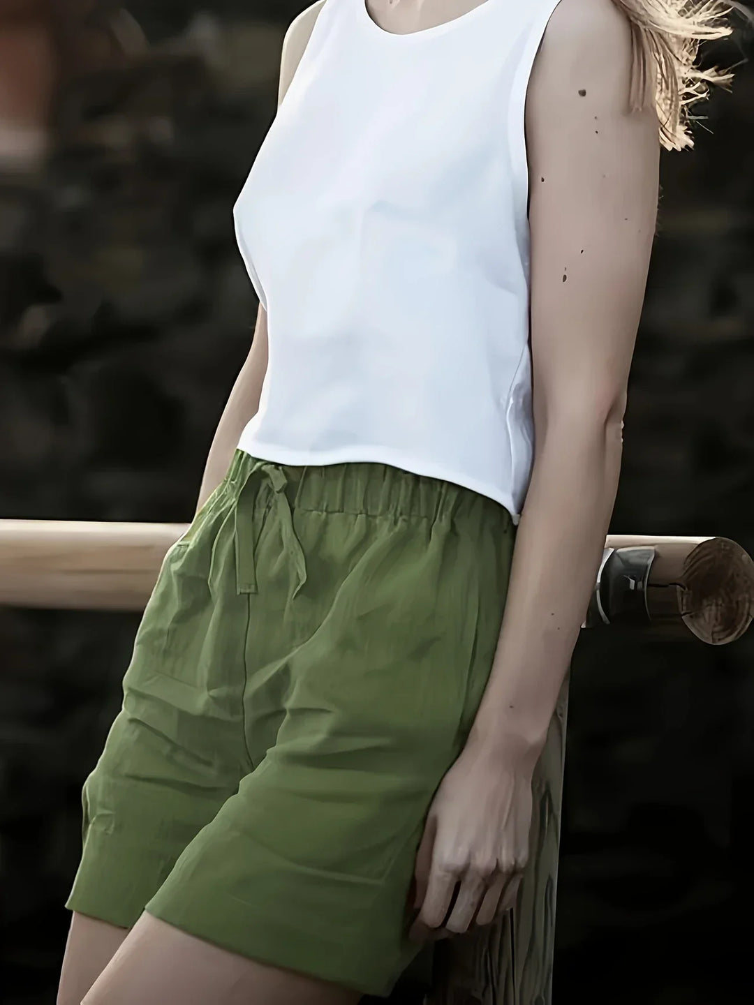 Niamh - Pantalones Cortos Informales De Verano Con Bolsillo