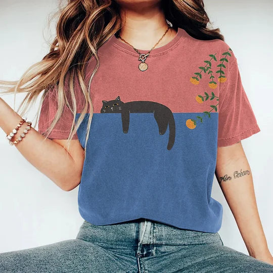 Nitsa - Camiseta Elegante De Primavera Con Estampado