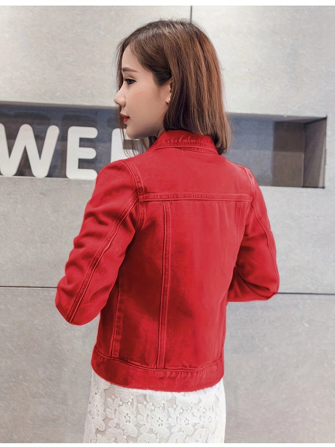 Rosalyn - Chaqueta Vaquera De Manga Corta Estilo Boho