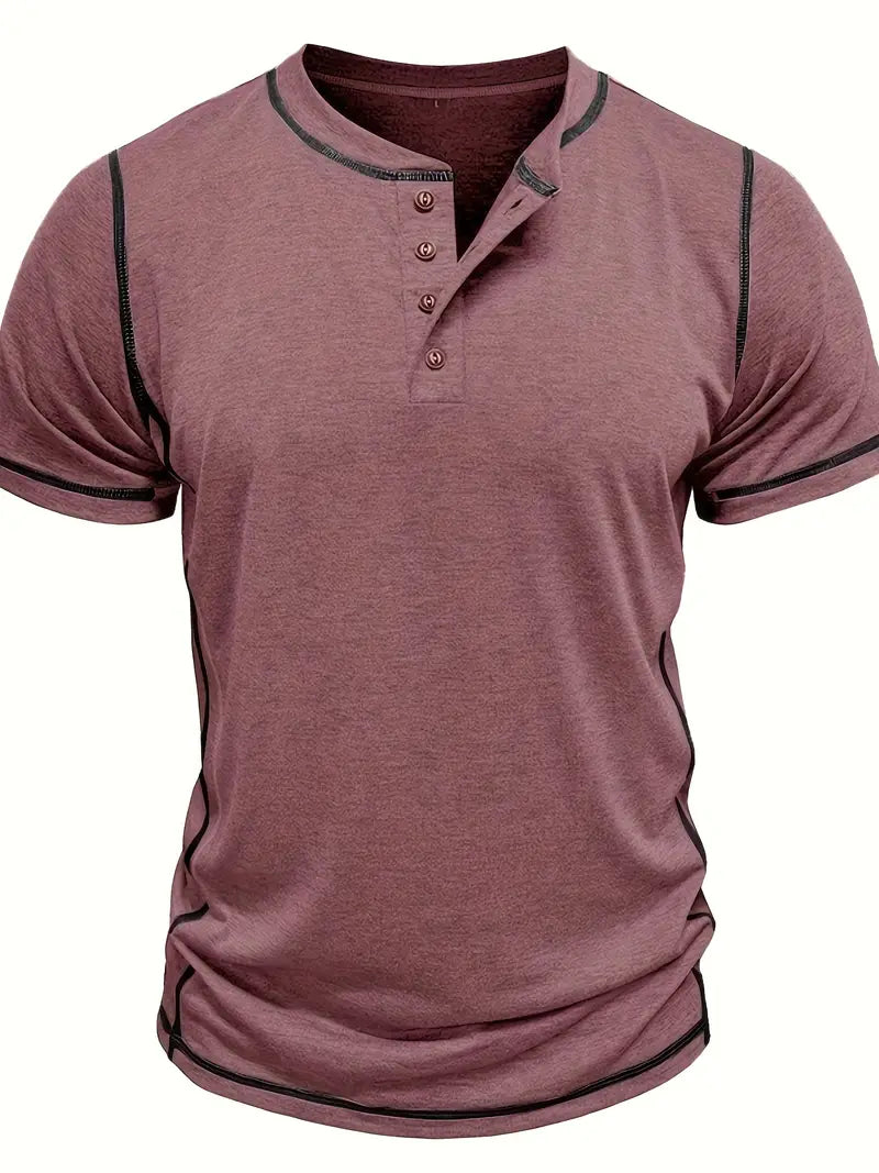 Orazio - Manga Corta Camiseta Con  Botón
