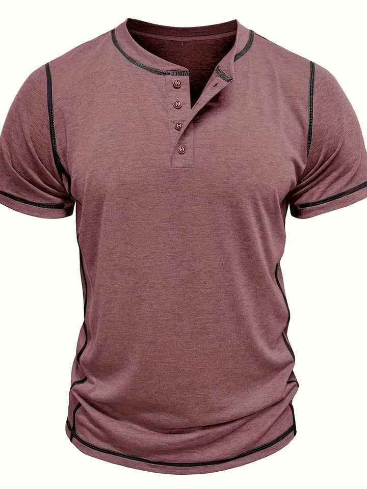 Orazio - Manga Corta Camiseta Con  Botón