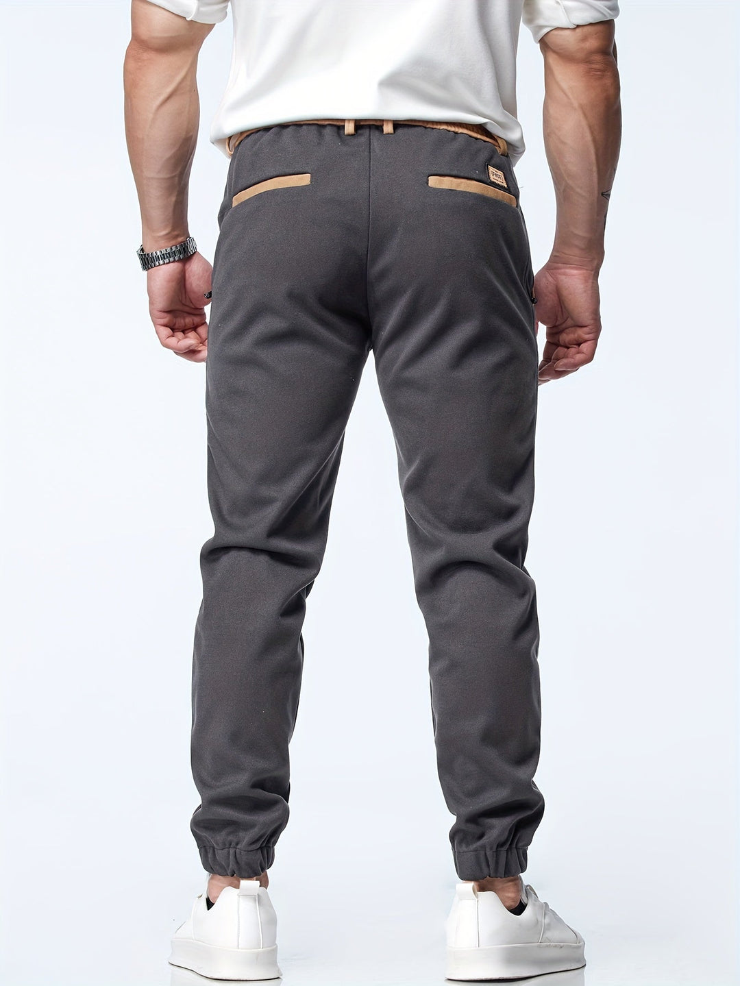 Timothy - Casuales Tobillo Pantalones Con Elástico Cintura