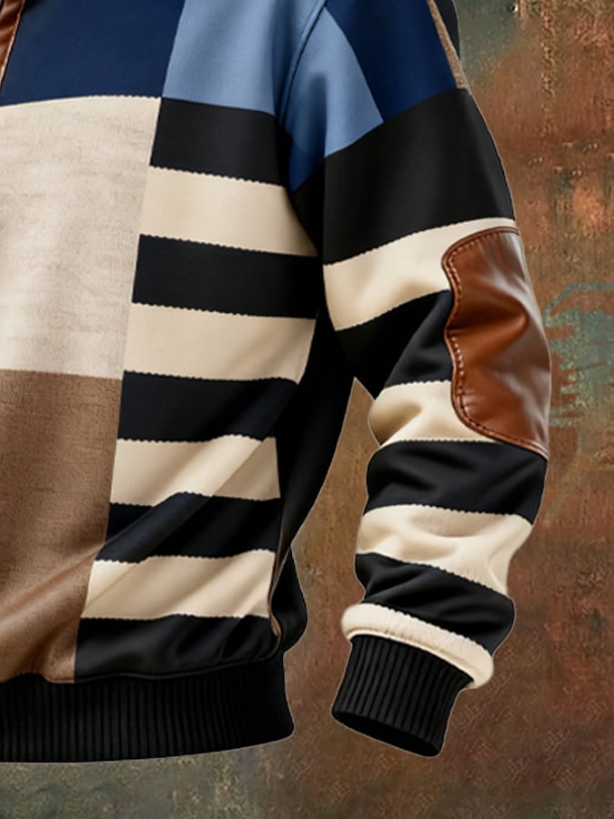 Stoinis - Sudadera Informal De Manga Larga Con Estampado En Bloques De Color