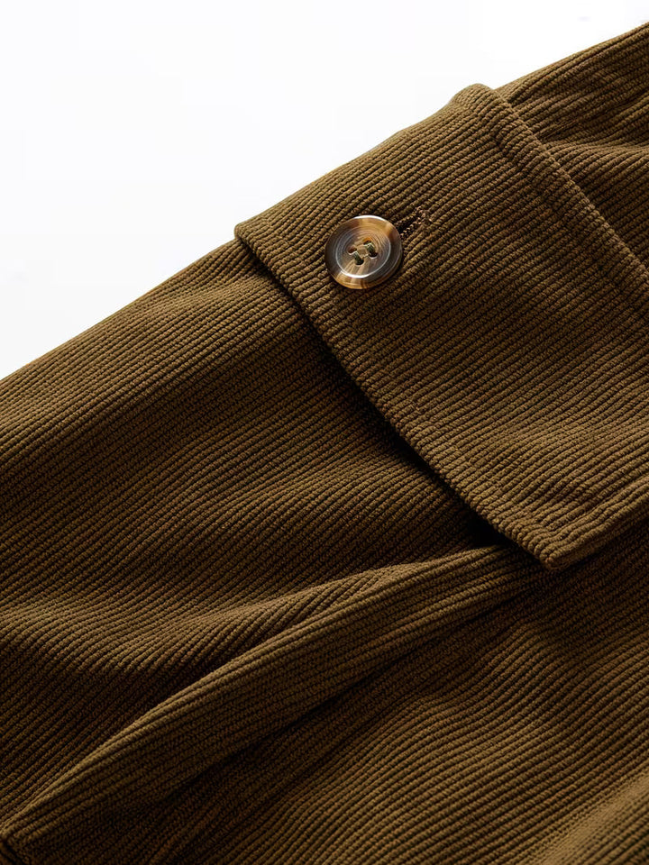 Jorit - Pantalones Cortos Carga De Pana Con Tejido 3D