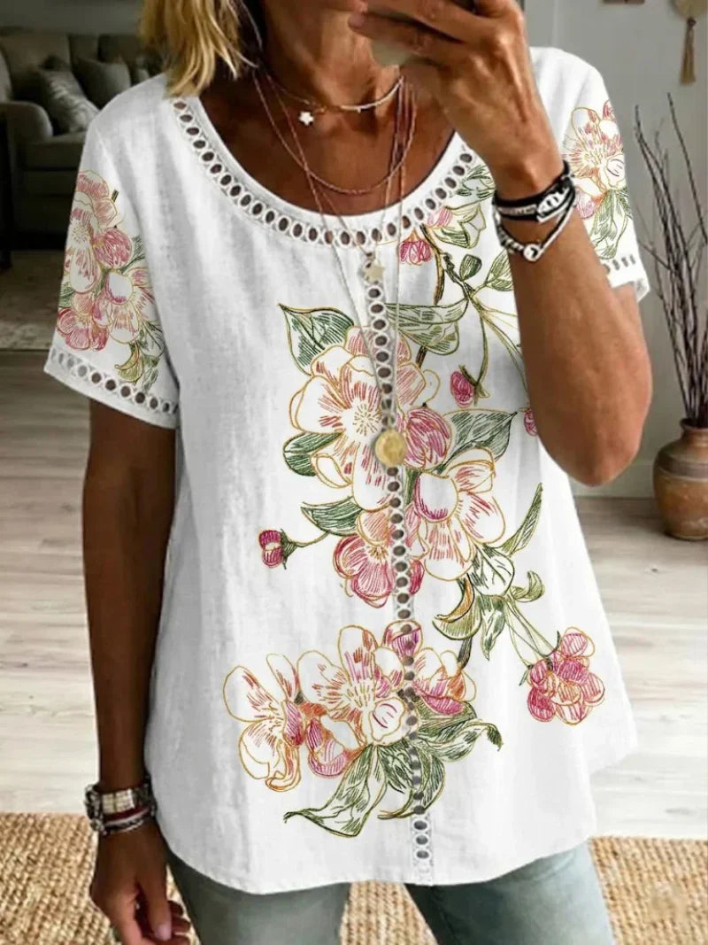 Brendie - Top Con Estampado Floral
