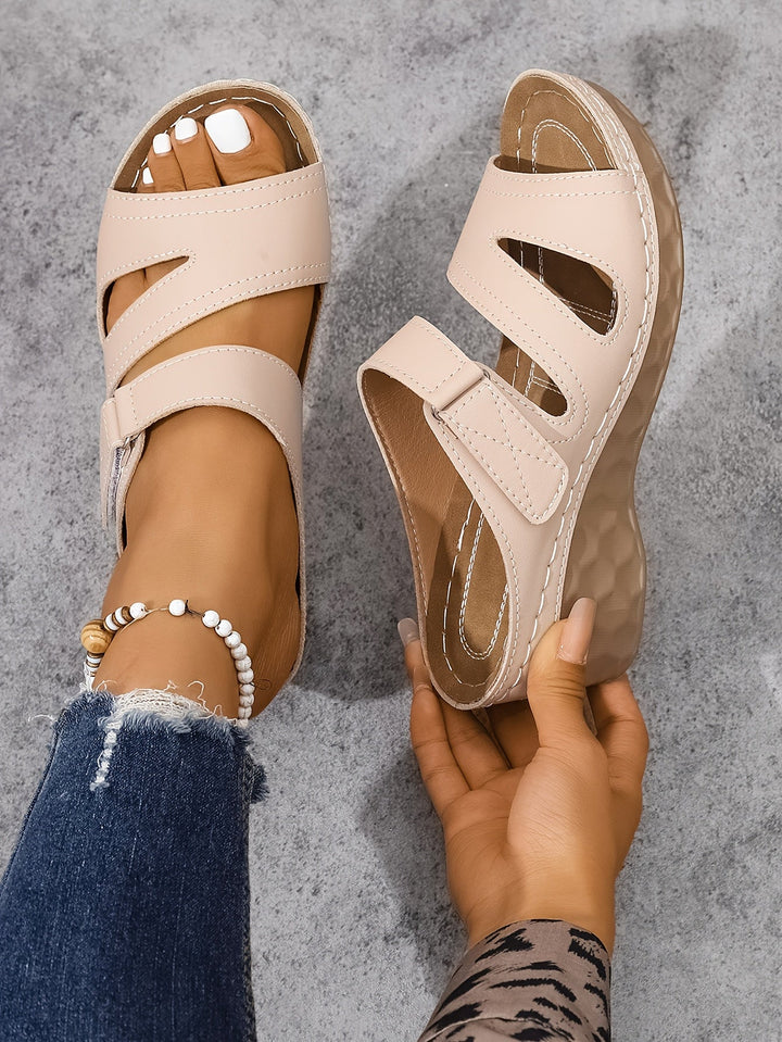 Rowella - Sandalias De Cuña Con Correa Y Mucho Estilo
