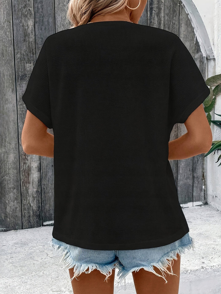 Marylou - Camiseta Informal De Manga Corta Y Cuello Redondo