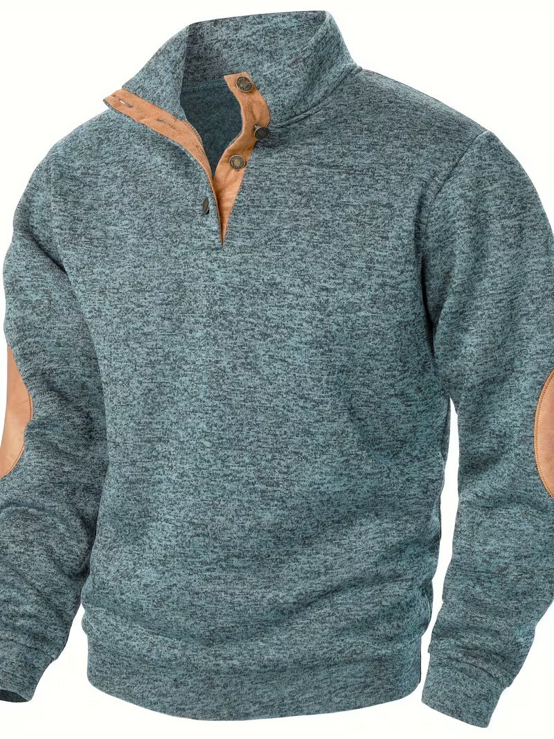 Kashyap - Sudadera de Manga Larga Con Cuello Alto