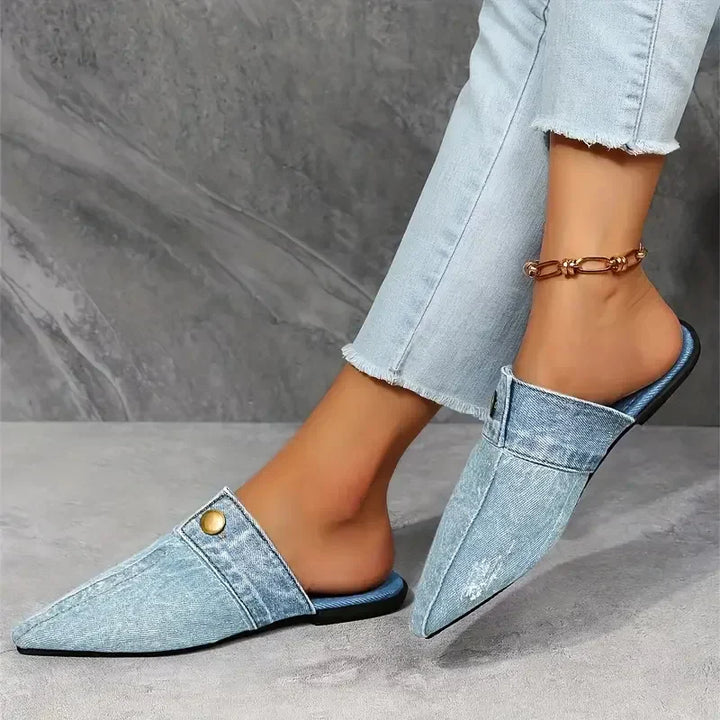 Evropi - Mules De Verano Con Hebilla Metálica