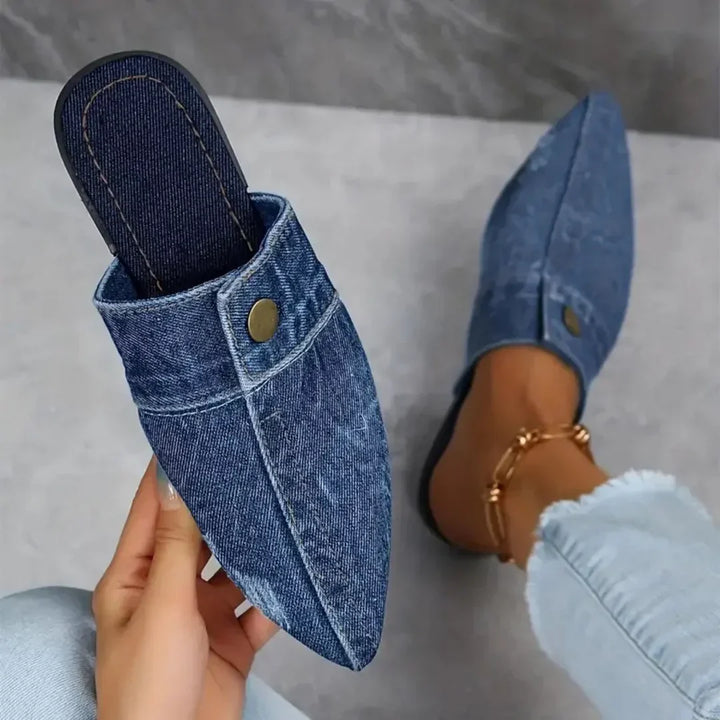 Evropi - Mules De Verano Con Hebilla Metálica