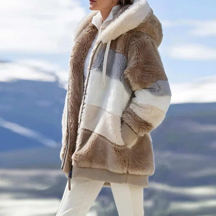 Franzi - Chaqueta con Capucha, Cremallera y Manga Larga Holgada