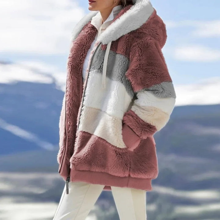 Franzi - Chaqueta con Capucha, Cremallera y Manga Larga Holgada
