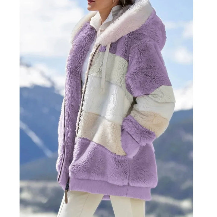Franzi - Chaqueta con Capucha, Cremallera y Manga Larga Holgada