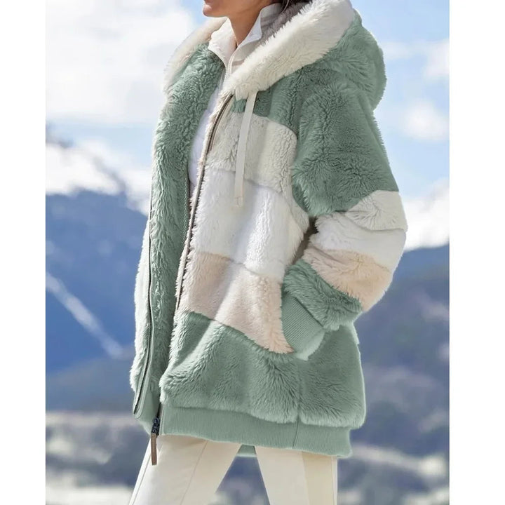 Franzi - Chaqueta con Capucha, Cremallera y Manga Larga Holgada