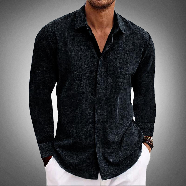 Glynn - Camisa Informal De Manga Larga