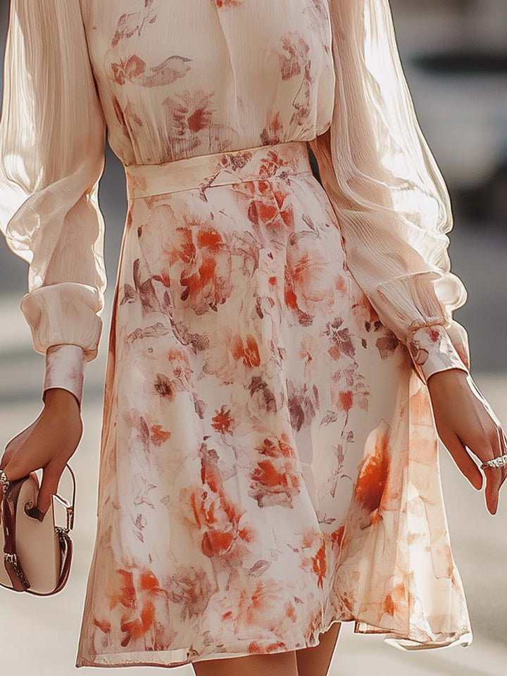 Shiella - Vestido Plisado Con Estampado Floral