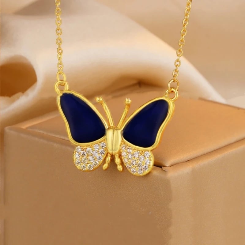 Celestafly - Collar con Mariposa Que Cambia de Color