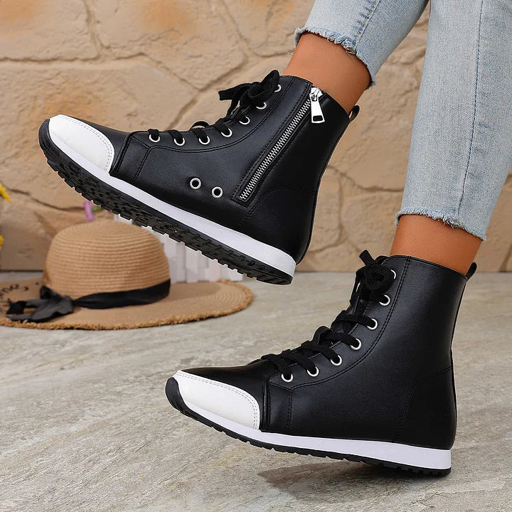 Theofani - Botines Con Cremallera Transpirables