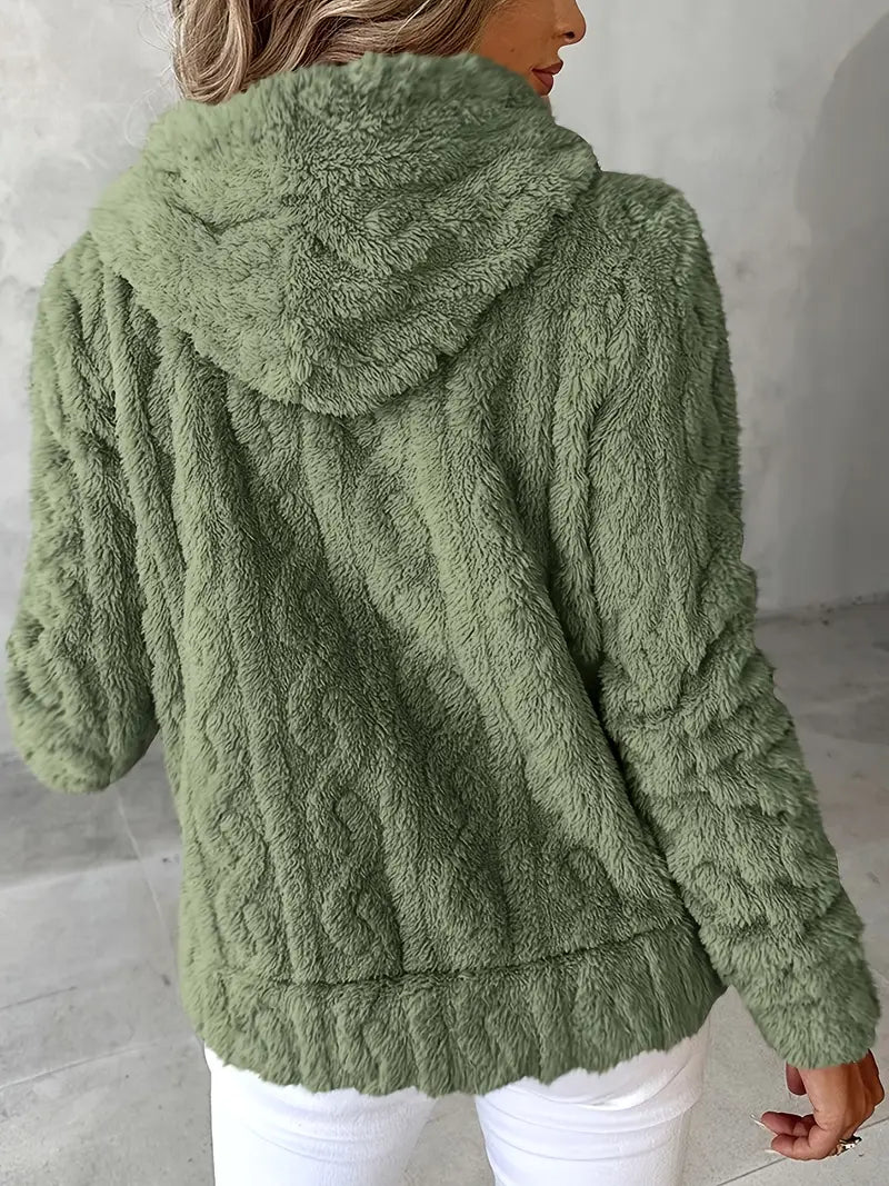 Ganka - Sudadera Con Capucha y Cremallera De Manga Larga