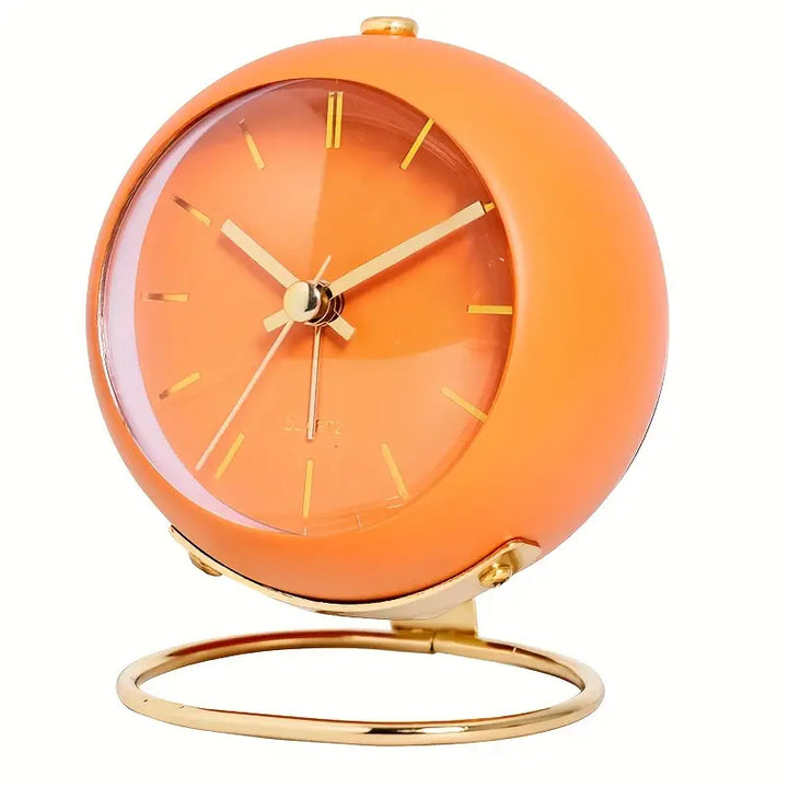 NordAura - Reloj De Escritorio Silencioso De Inspiración Nórdica Para La Decoración Del Hogar