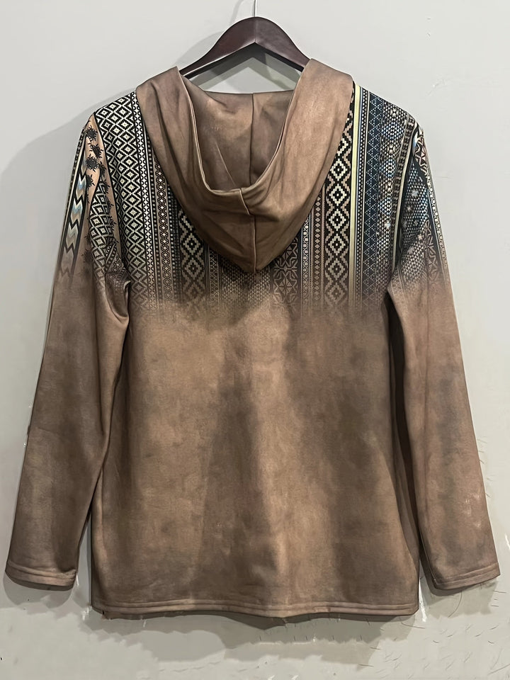 Sandeep - Sudadera Con Capucha Informal Estampada en 3D