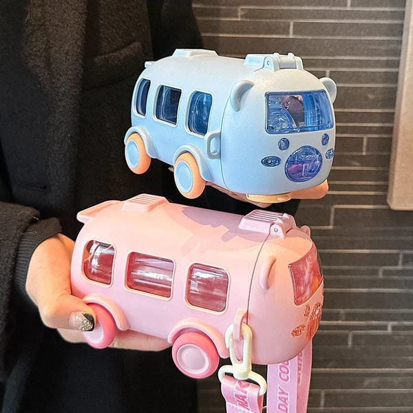 AquaBus - Botella De Agua Portátil Con Forma De Autobús