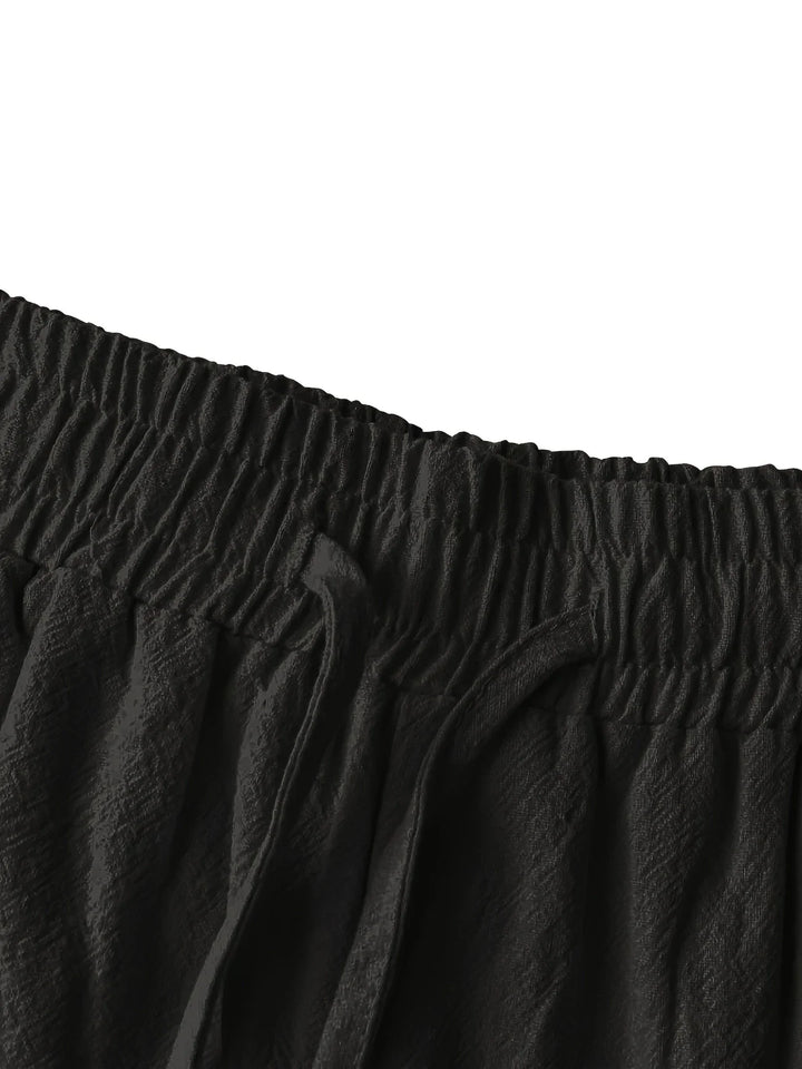 Callan - Pantalones Cortos Informales De Lino Con Bolsillo