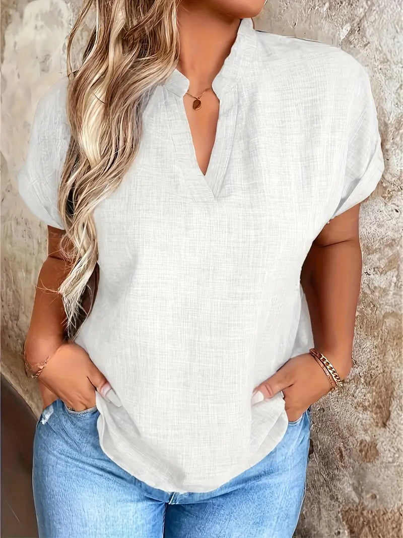 Rosabelle - Blusa Informal Con Cuello En V