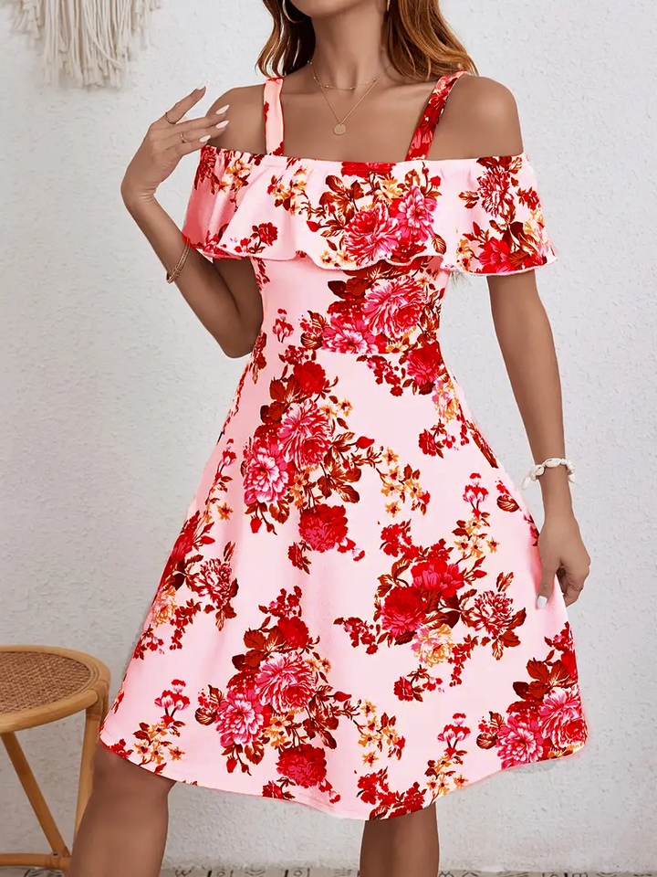 Rosanne - Elegante Vestido Con Estampado Floral