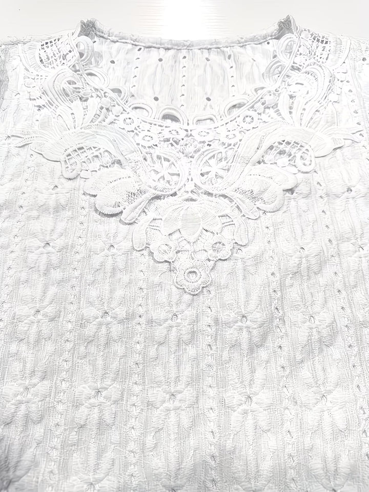 Rickea - Elegante Blusa De Manga Corta