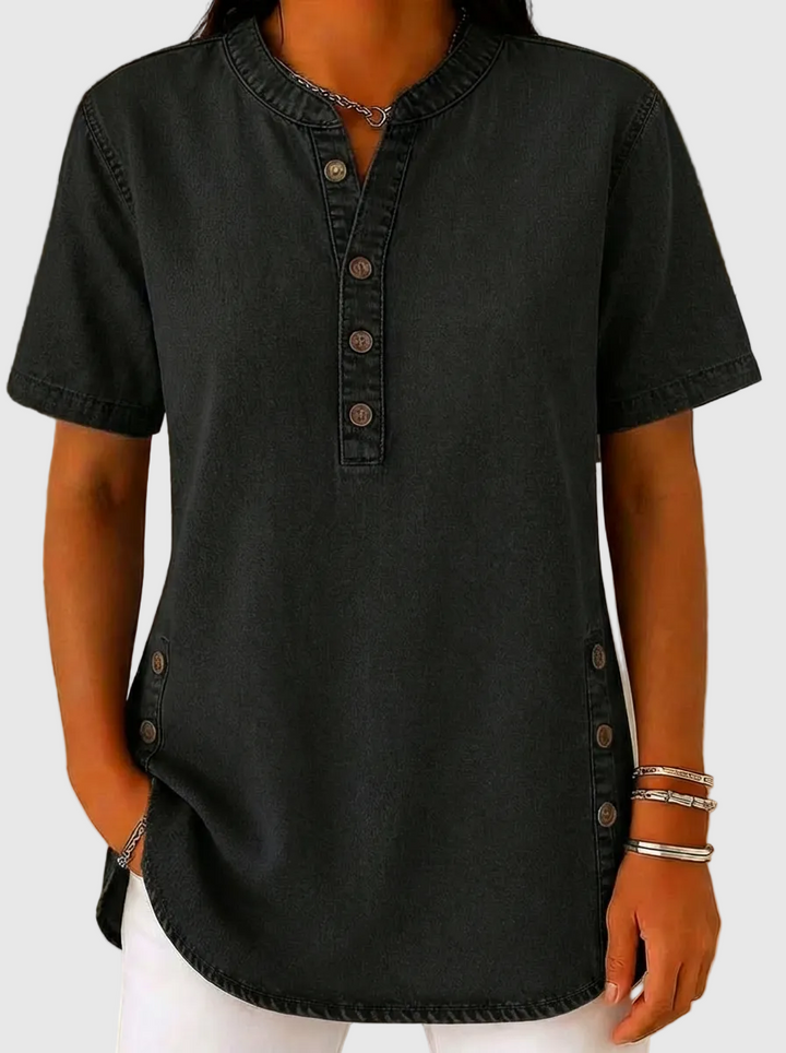 Julina - Blusa Vaquera De Corte Holgado