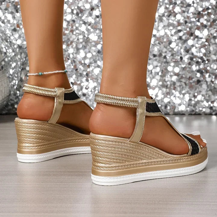 Pamelia - Sandalias Ortopédicas Con Cuña