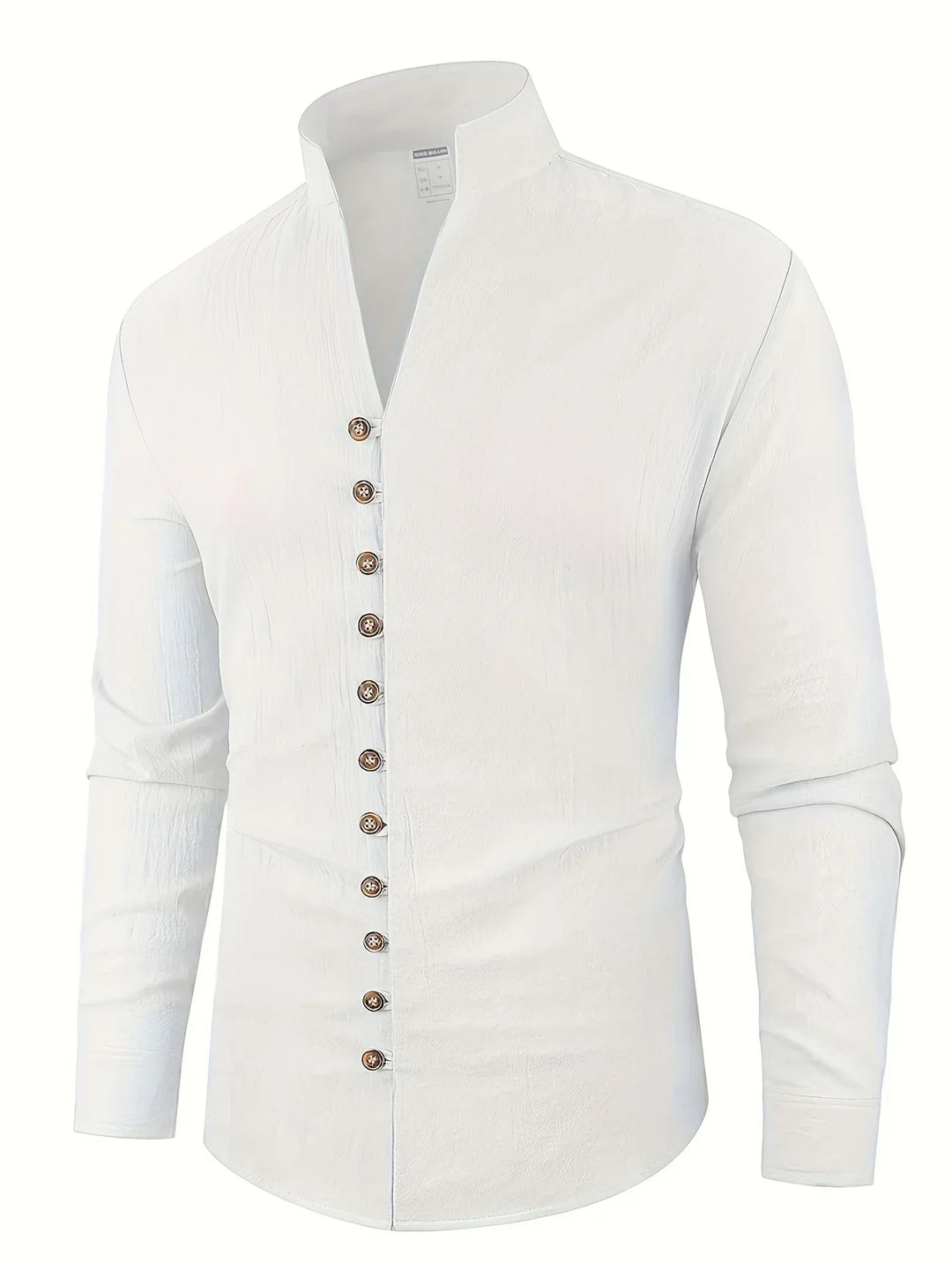 Shayne - Camisa Ligera De Algodón Y Lino Con Mangas Largas