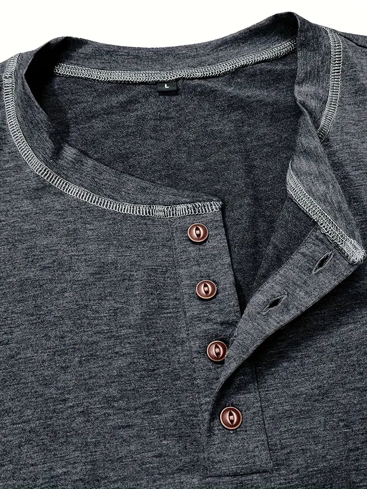 Orazio - Manga Corta Camiseta Con  Botón