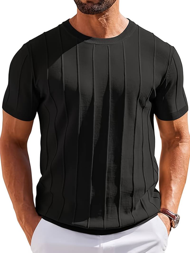 Sang - Camiseta De Punto De Verano Con Cuello Redondo