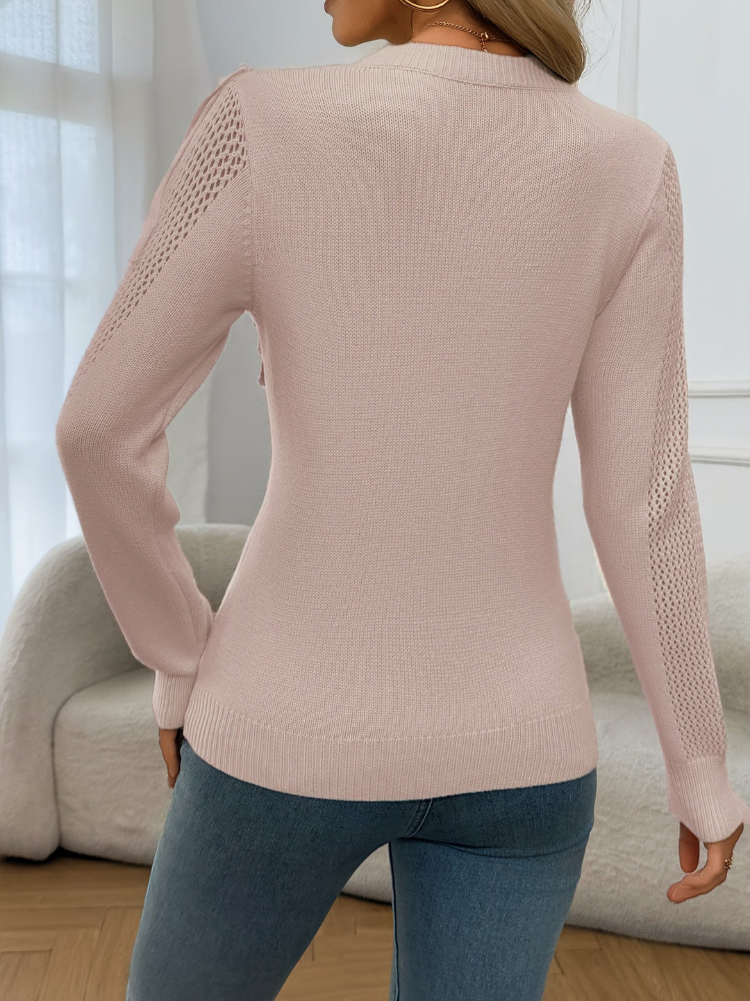 Thindra - Jersey Con Flecos y Manga Larga