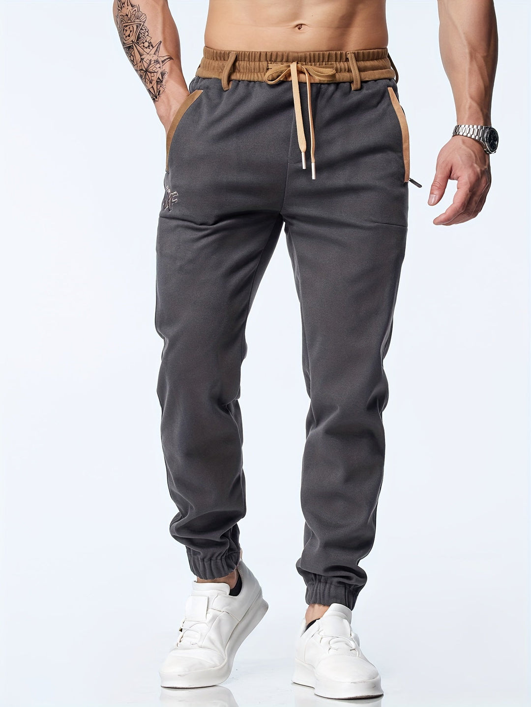 Timothy - Casuales Tobillo Pantalones Con Elástico Cintura