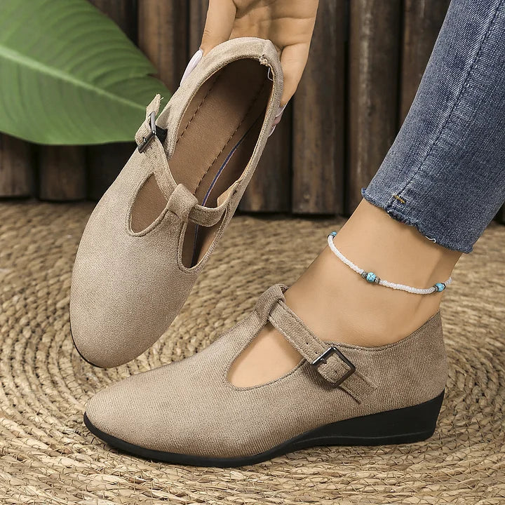 Nannie - Mocasines Ortopédicos Cómodos Con Hebilla