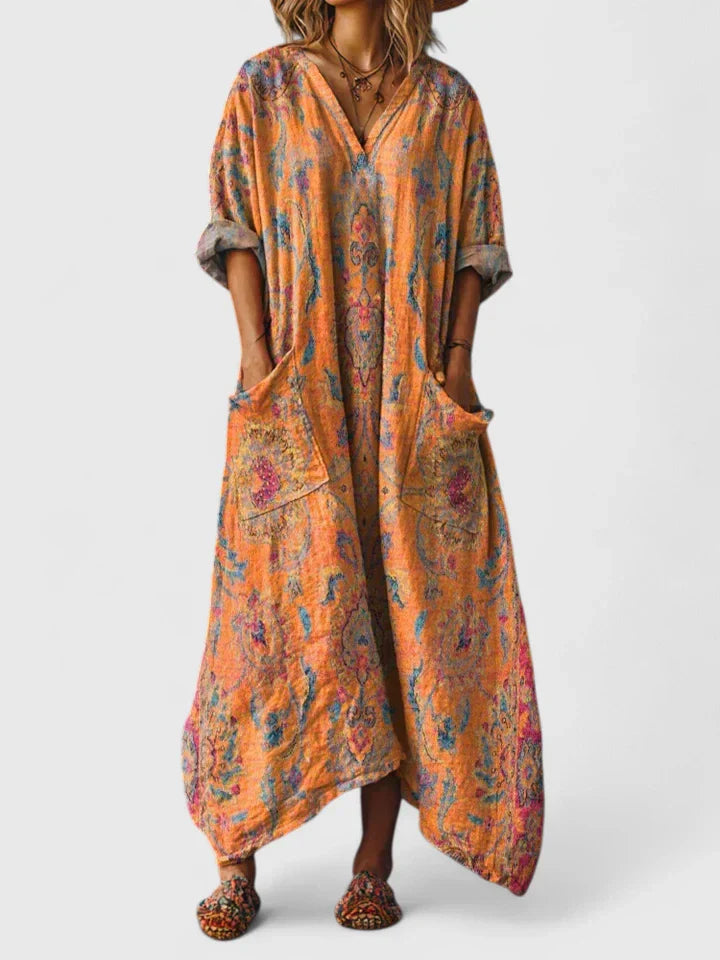 Chathumi - Vestido Elegante Con Estampado