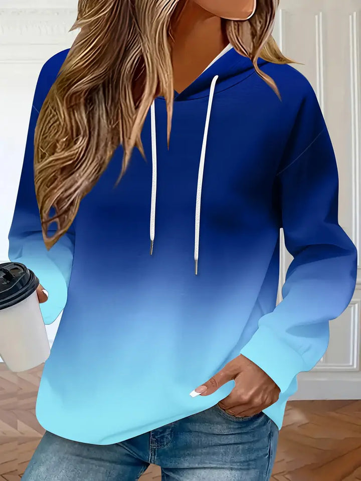 Areeqa - Sudadera Con Capucha y Cordón Ajustable En Colores Degradados