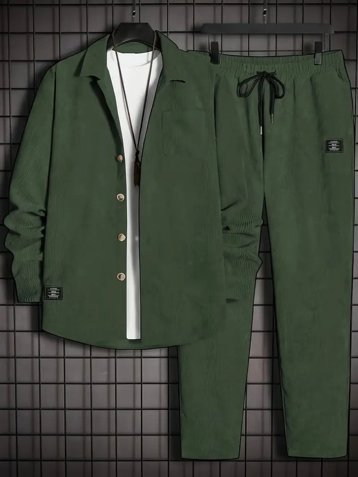 Podolak - Otoño e invierno Camisa De Manga Larga Con Pantalones Holgados