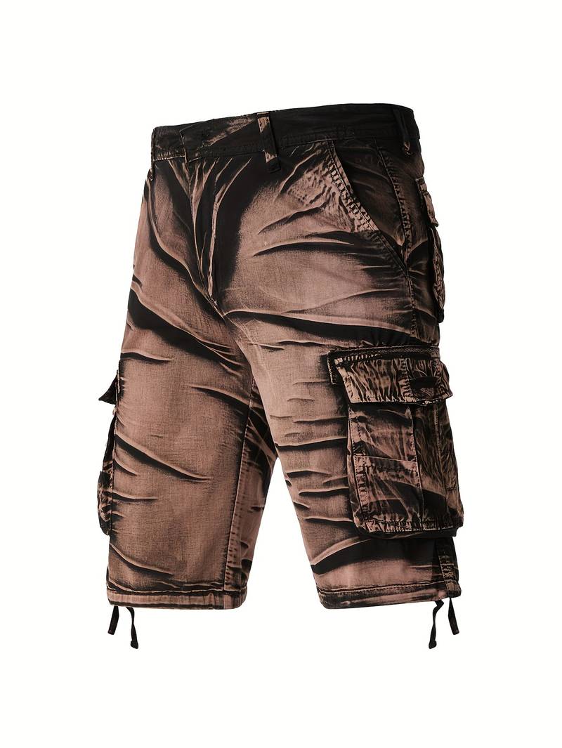 Thomas - Pantalones Cortos Cargo Informales Con Estampado De Camuflaje Y Bolsillo