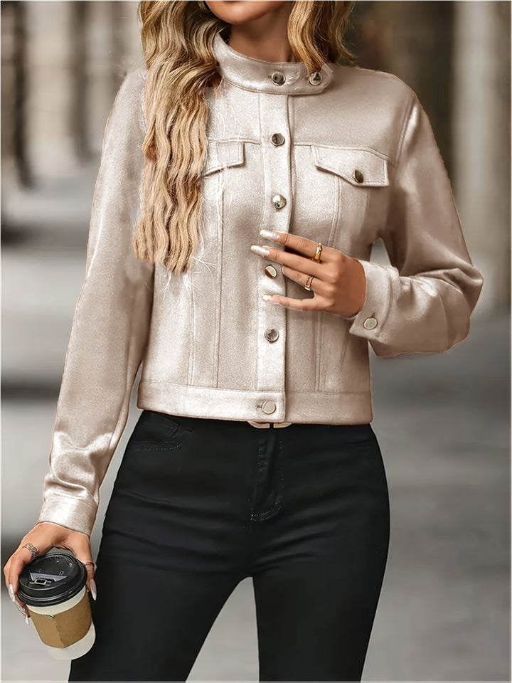 Slavica - Chaqueta Vintage De Manga Larga Con Botones Frontales