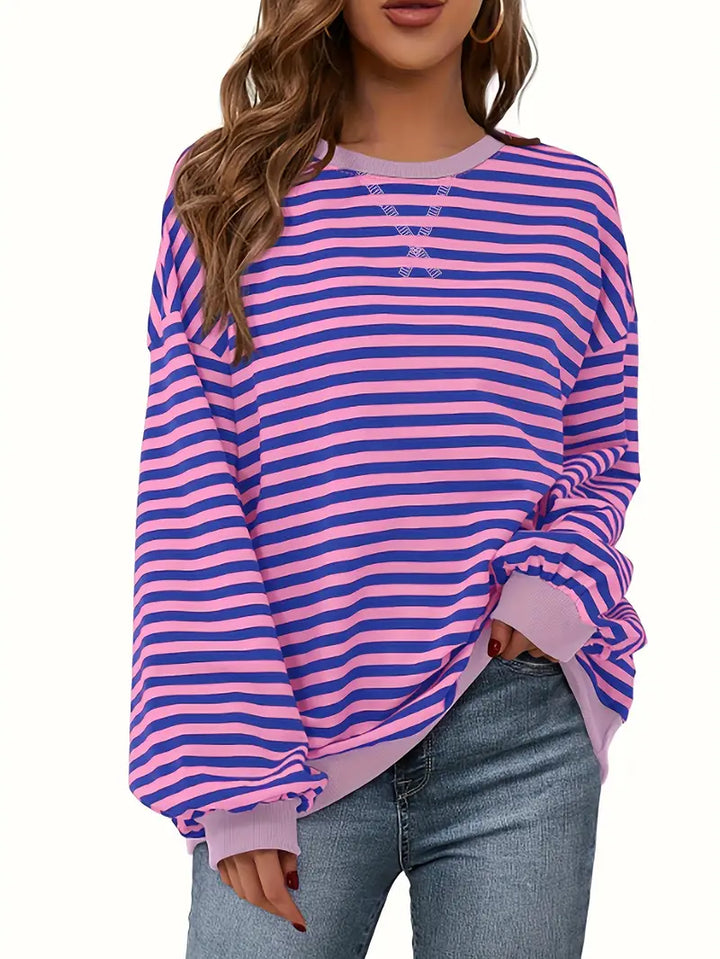 Nirina - Camisa De Manga Larga Con Estampado a Rayas