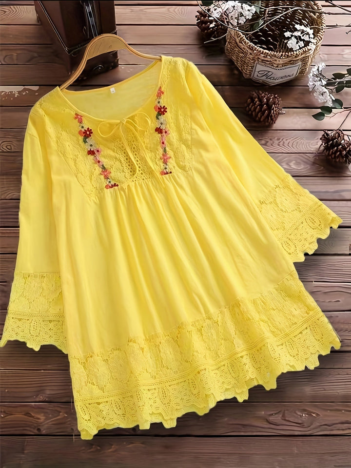 Esmeralda - Blusa de Encaje Elegance