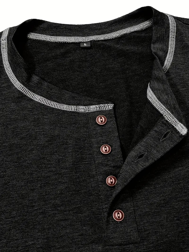 Orazio - Manga Corta Camiseta Con  Botón