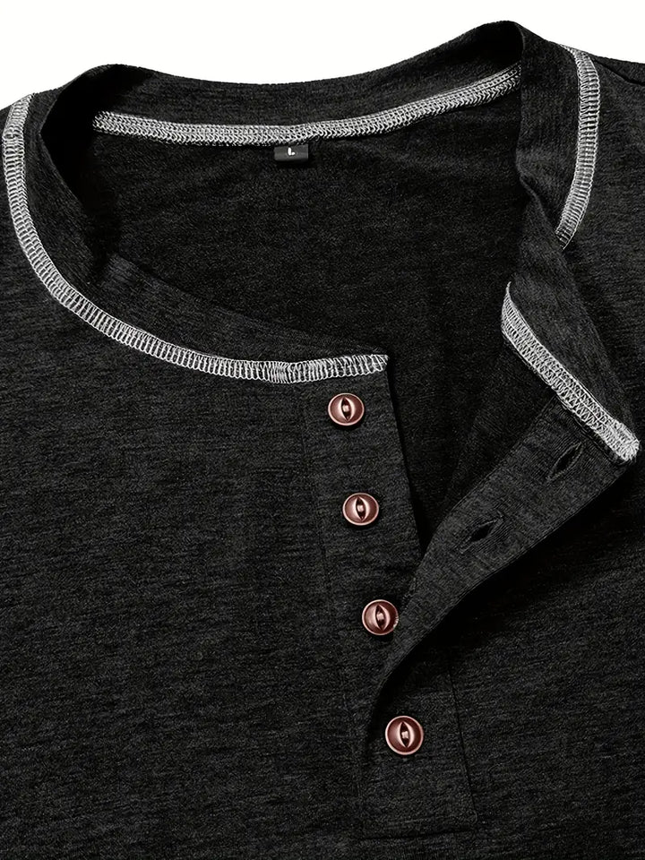 Orazio - Manga Corta Camiseta Con  Botón