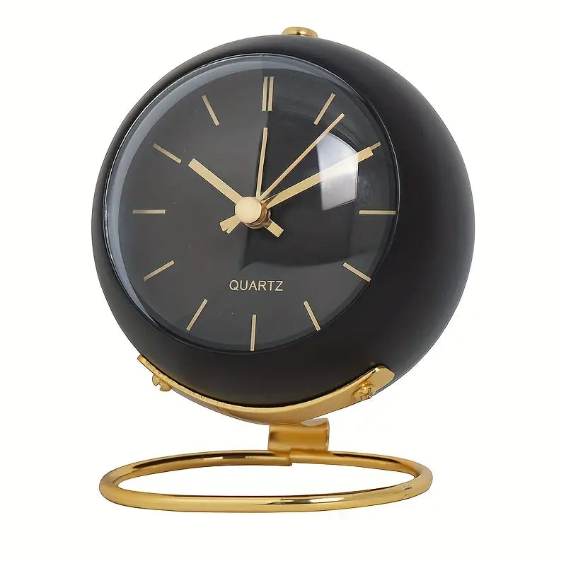 NordAura - Reloj De Escritorio Silencioso De Inspiración Nórdica Para La Decoración Del Hogar